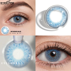 YOUMIKA  -  Natural Color Contact Lenses for Eyes 2pcs Cosmetic Blue Eyes Colored Lenses Yearly Beautiful Makeup Eyes Contact Lens