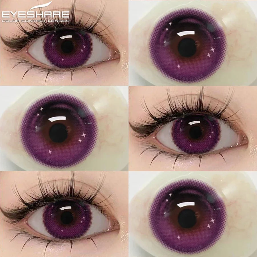 YOUMIKA  -   1 Pair New Colored Contact Lenses for Eyes Red Contacts Lenses Yearly Natural Fashion Blue Eyes Contacts Korean Lenses