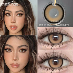 YOUMIKA  -   2Pcs New Colored Contact Lenses for Eyes Korean Natural Brown Eyes Contacts Lenses Yearly Fashion Blue Contacts Lenses