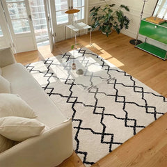 YOUMIKA  -  Living Room Carpet Home Decoration Minimalist Rug Bedroom Bedside Lounge Floor Mat Soft Fluffy Shaggy Large Area Rugs