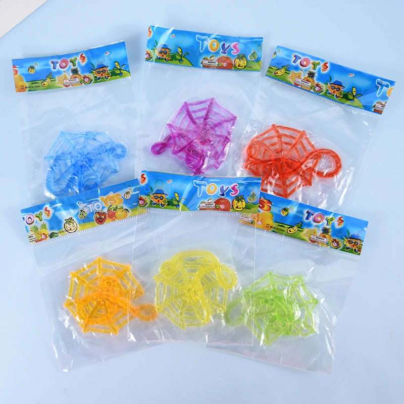 YOUMIKA  -  10/30Pcs Mini Sticky Spider Web Stretchable Children's Novelty Toys Birthday Party Favors Goodie Filler Halloween Party Supplies