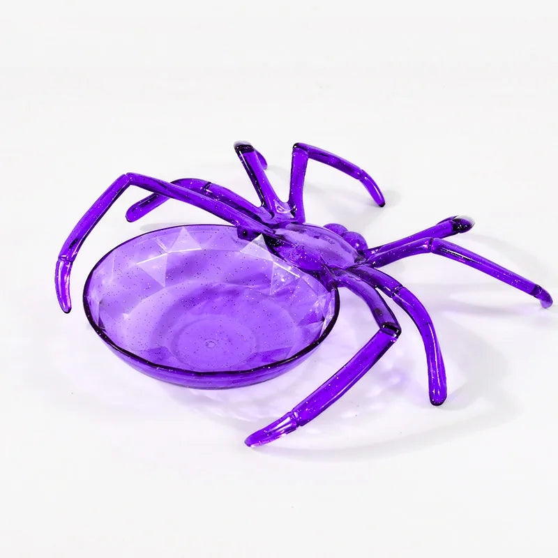 YOUMIKA  -  Halloween Spider Shaped Fruits Candy Basket Snack Cookie Bowl Plate Tray Kids Trick or Treat Halloween Party Table Decorations