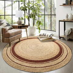 YOUMIKA  -  Living Room Carpet Natural Jute Traditional Hand Knitting Wear Resistant Durable Rug Modern Minimalism Soft Comfortable Mat