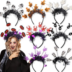 YOUMIKA  -  Funny Halloween Spider Ghost Pumpkin Hair Hoop Headband Halloween Headpiece Hair Accessories for kids Adult Gifts Cosplay prop