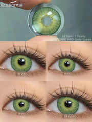 YOUMIKA  -   2pcs/pair New Colored Contact Lenses Fashion Green Eyes Lenses Natural Brown Eye Lenses Gray Contact Lens Fast Delivery