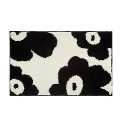 YOUMIKA  -  Black & White Flowers Tufted Rug