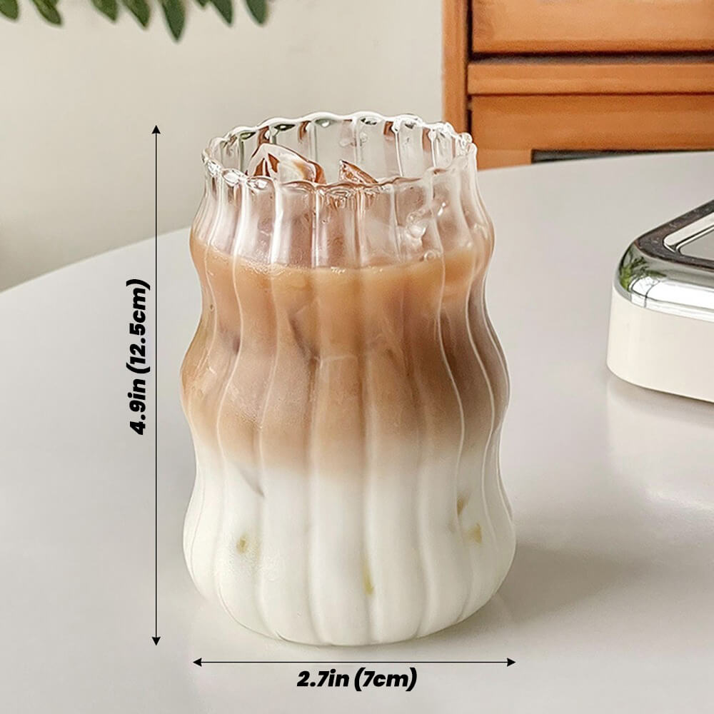 YOUMIKA  -  Cold Coffee Retro Glass Cup