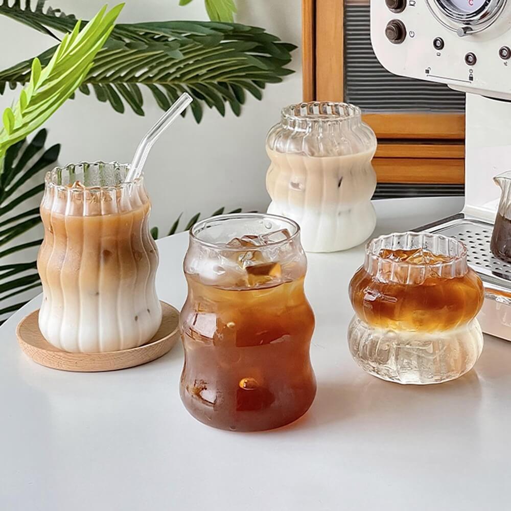 YOUMIKA  -  Cold Coffee Retro Glass Cup