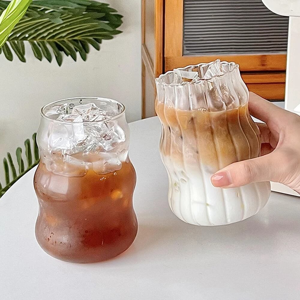 YOUMIKA  -  Cold Coffee Retro Glass Cup