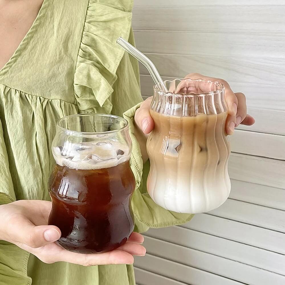 YOUMIKA  -  Cold Coffee Retro Glass Cup