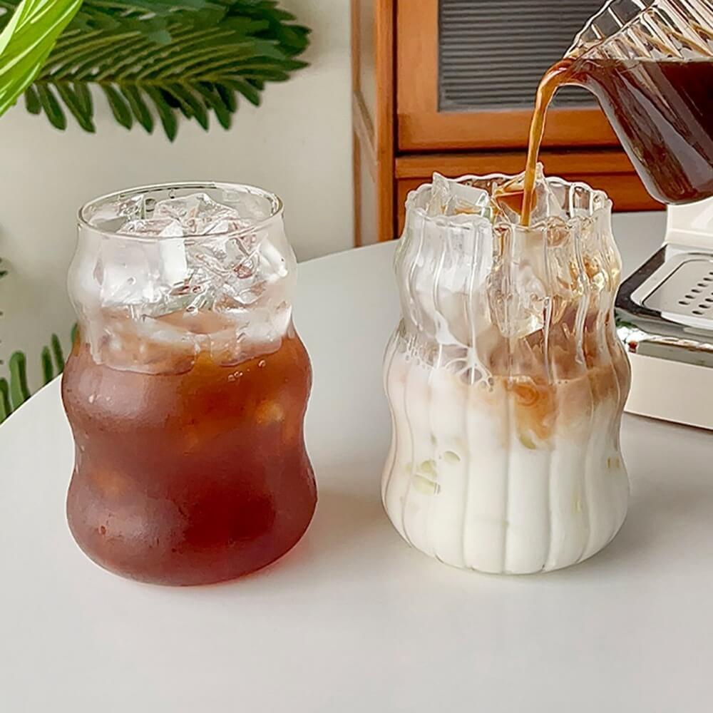 YOUMIKA  -  Cold Coffee Retro Glass Cup