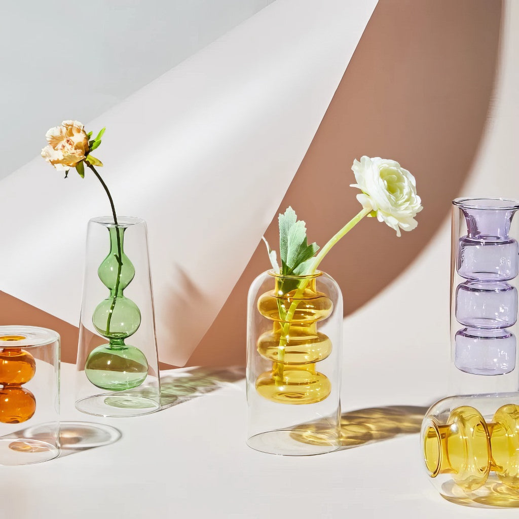 YOUMIKA  -  Inside Out Colorful Glass Vase