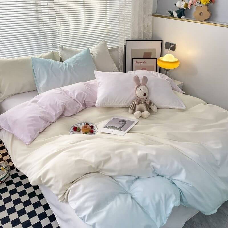 YOUMIKA  - Cotton Candy Pastel Gradients Bedding Set