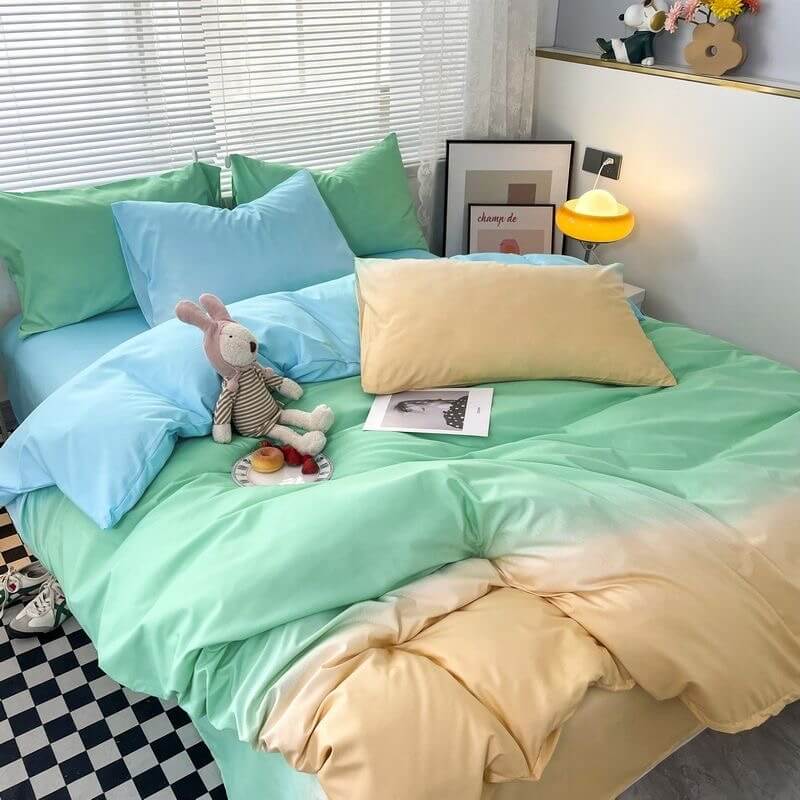 YOUMIKA  - Cotton Candy Pastel Gradients Bedding Set