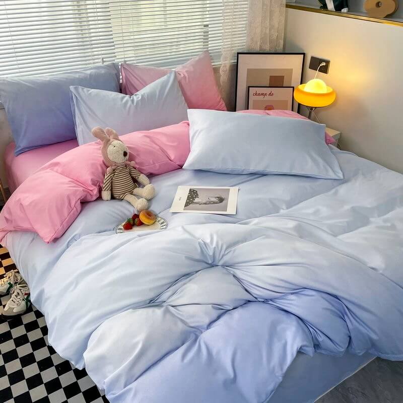 YOUMIKA  - Cotton Candy Pastel Gradients Bedding Set