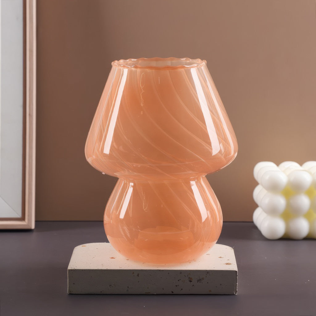 YOUMIKA  -  Cute Mushroom Glass Vase