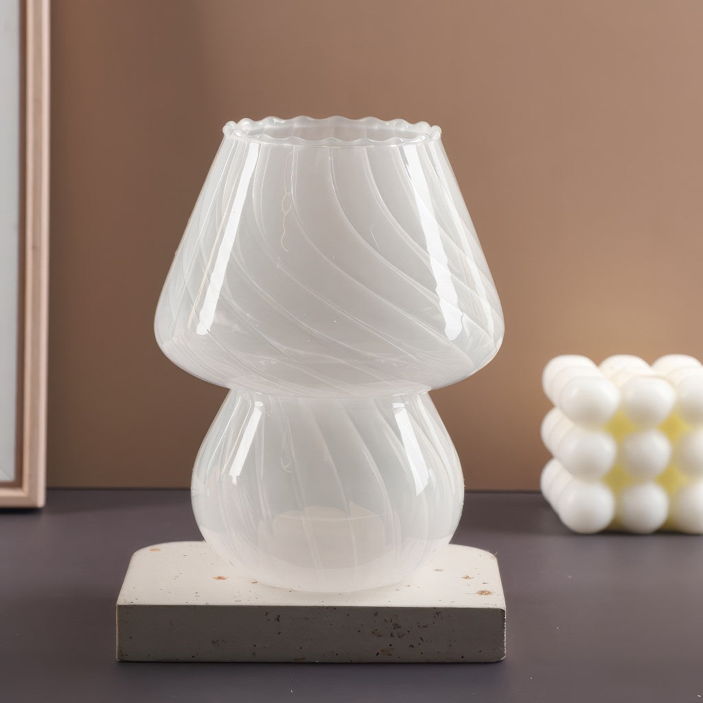 YOUMIKA  -  Cute Mushroom Glass Vase