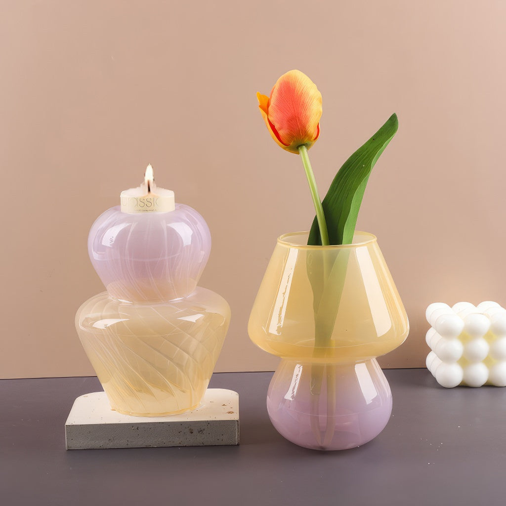 YOUMIKA  -  Cute Mushroom Glass Vase