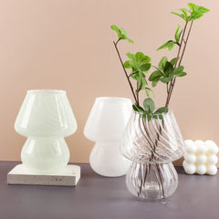 YOUMIKA  -  Cute Mushroom Glass Vase