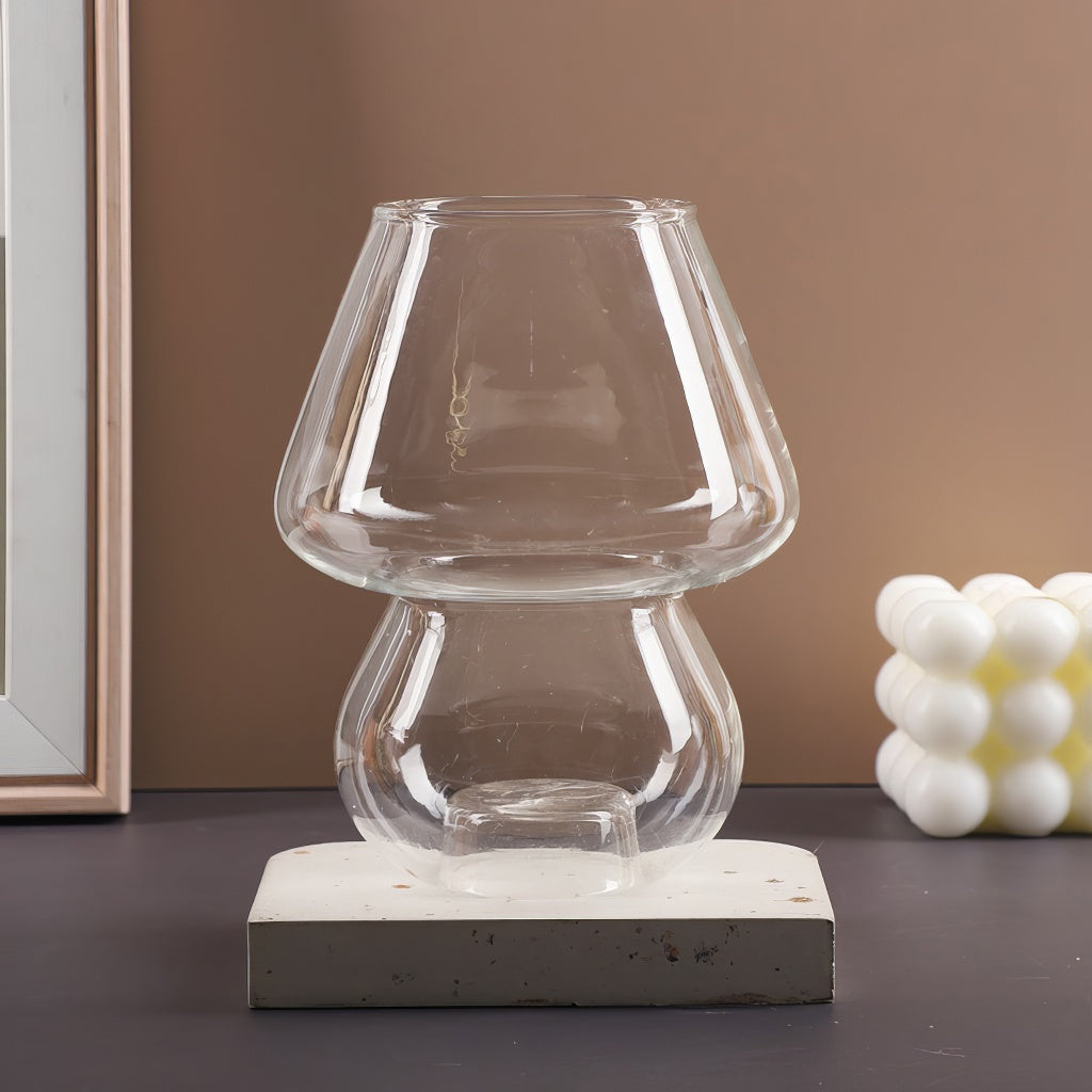 YOUMIKA  -  Cute Mushroom Glass Vase