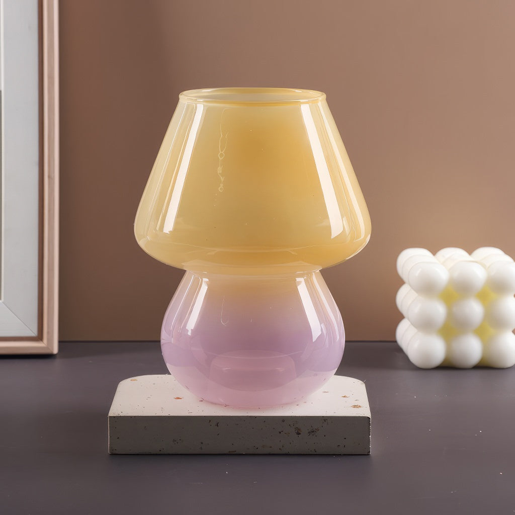 YOUMIKA  -  Cute Mushroom Glass Vase