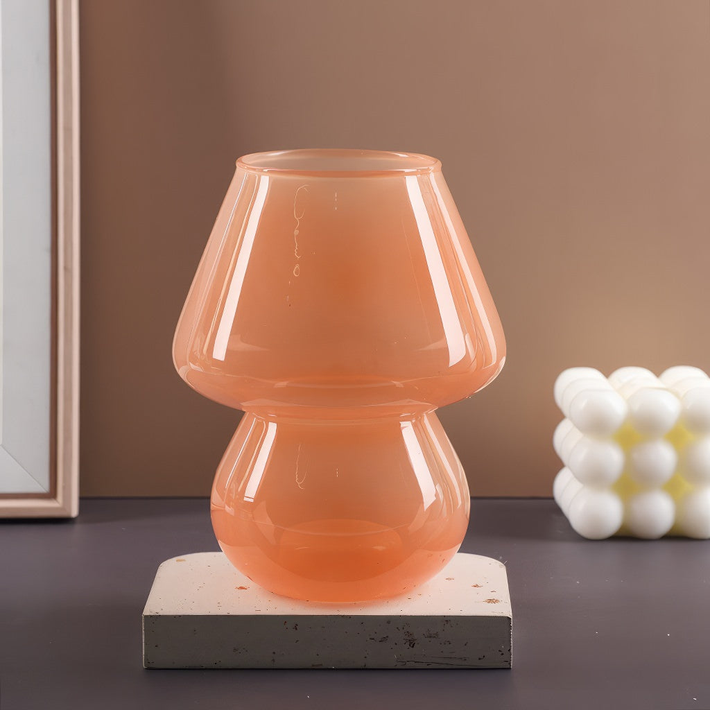 YOUMIKA  -  Cute Mushroom Glass Vase