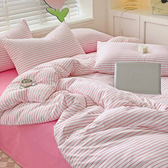 YOUMIKA  - Cozy Striped Bedding Set