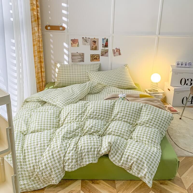 YOUMIKA  - Dogtooth Check Korean Bedding Set 2.0