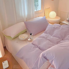 YOUMIKA  - Dusty Pastel Shades Cotton Bedding Set