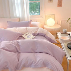 YOUMIKA  - Dusty Pastel Shades Cotton Bedding Set