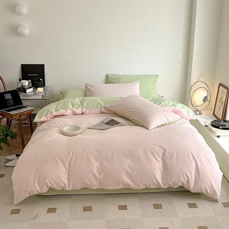 YOUMIKA  - Dusty Pastel Shades Cotton Bedding Set