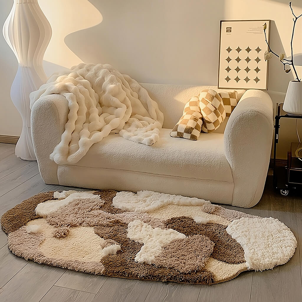 YOUMIKA  -  Earthy Tones Tufted Accent Rug