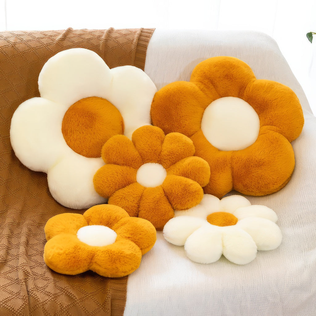 YOUMIKA  -  Furry Flower Fall Plush Pillow