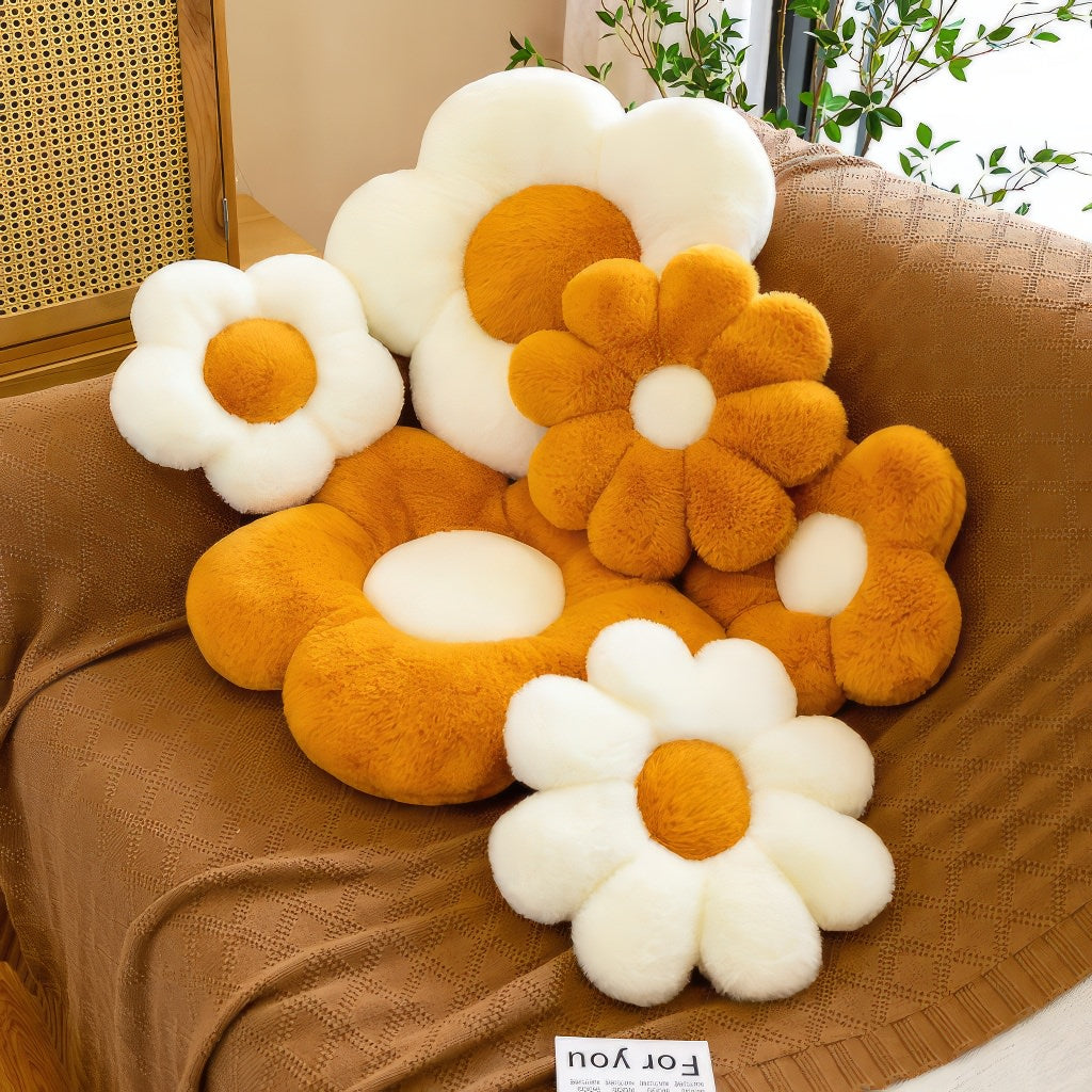 YOUMIKA  -  Furry Flower Fall Plush Pillow