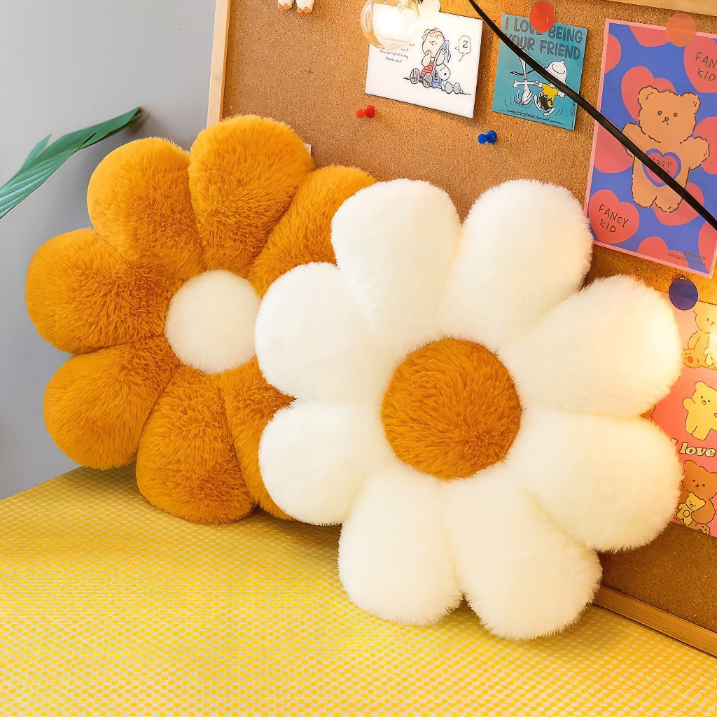 YOUMIKA  -  Furry Flower Fall Plush Pillow