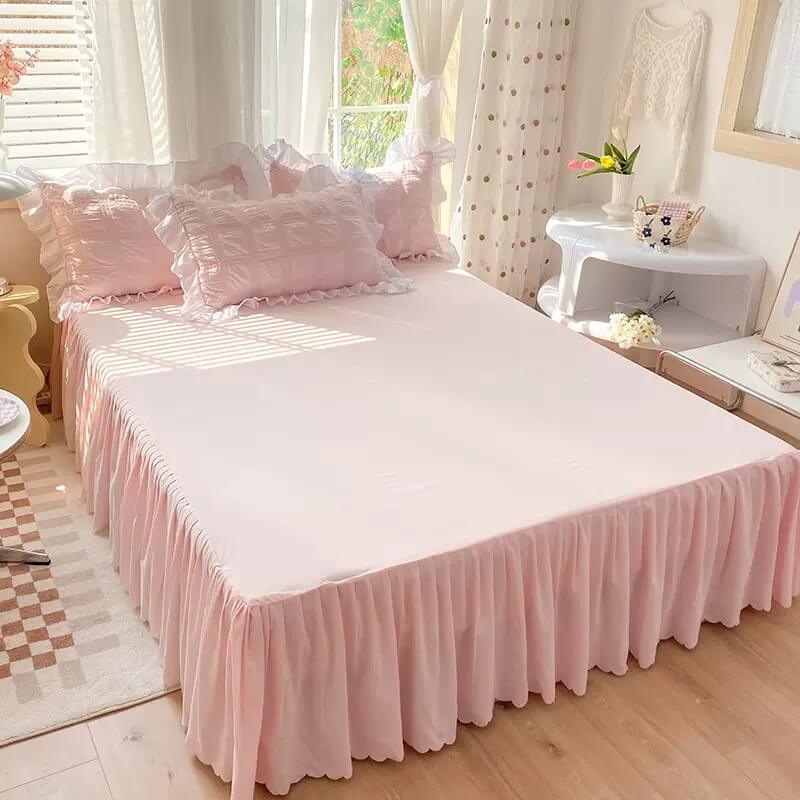 YOUMIKA  - Kawaii Ruffle Bedding Set