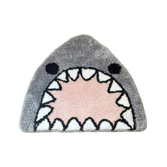 YOUMIKA  -  Kawaii Angry Shark Tufted Accent Rug