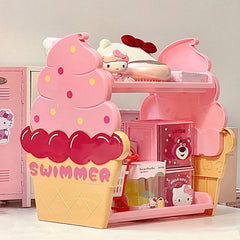 YOUMIKA  -  Kawaii Icecream Desktop Storage Shelf