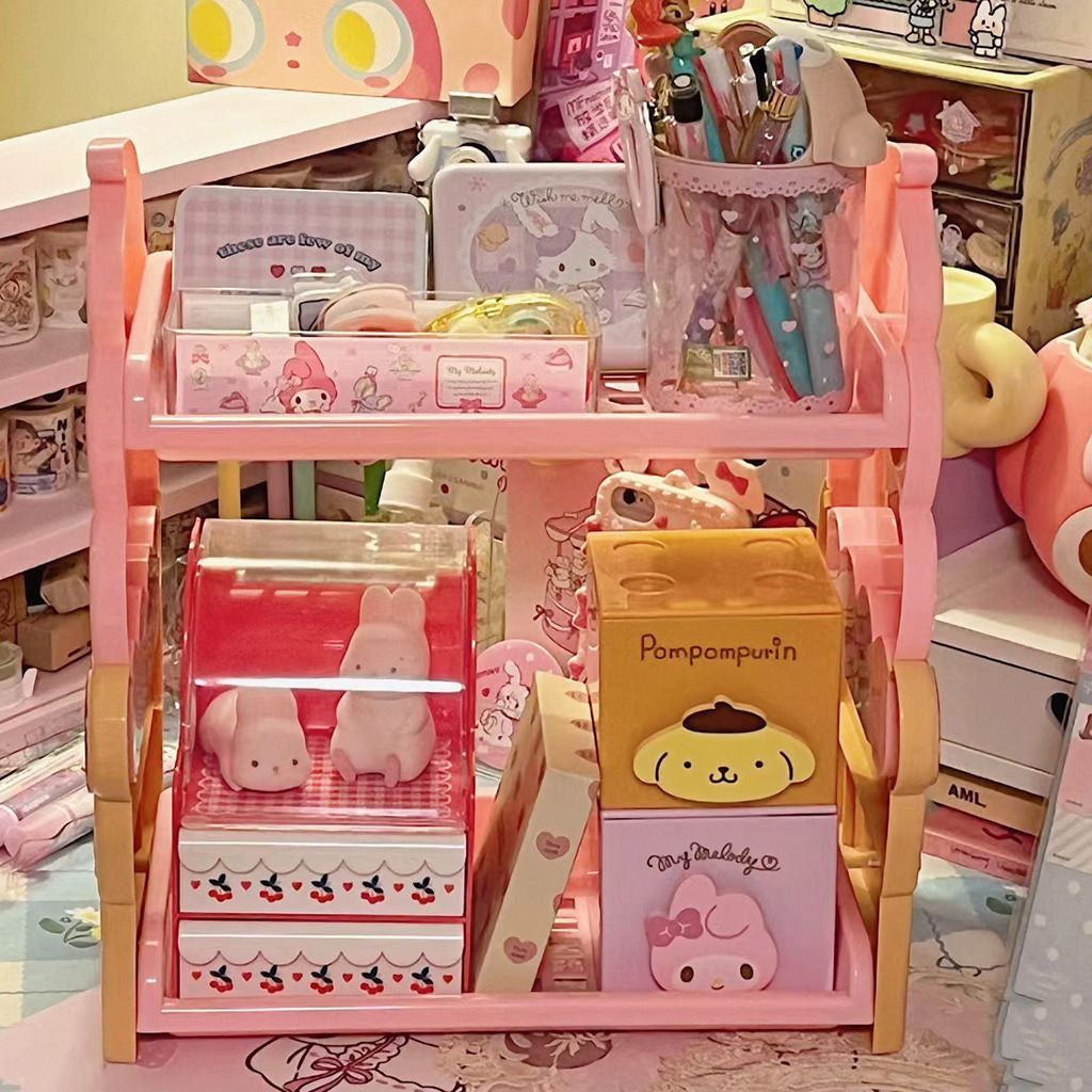 YOUMIKA  -  Kawaii Icecream Desktop Storage Shelf