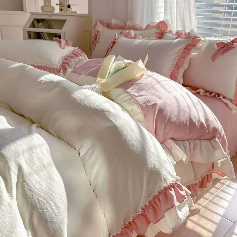 YOUMIKA  - Kawaii Princess Korean Bedding Set