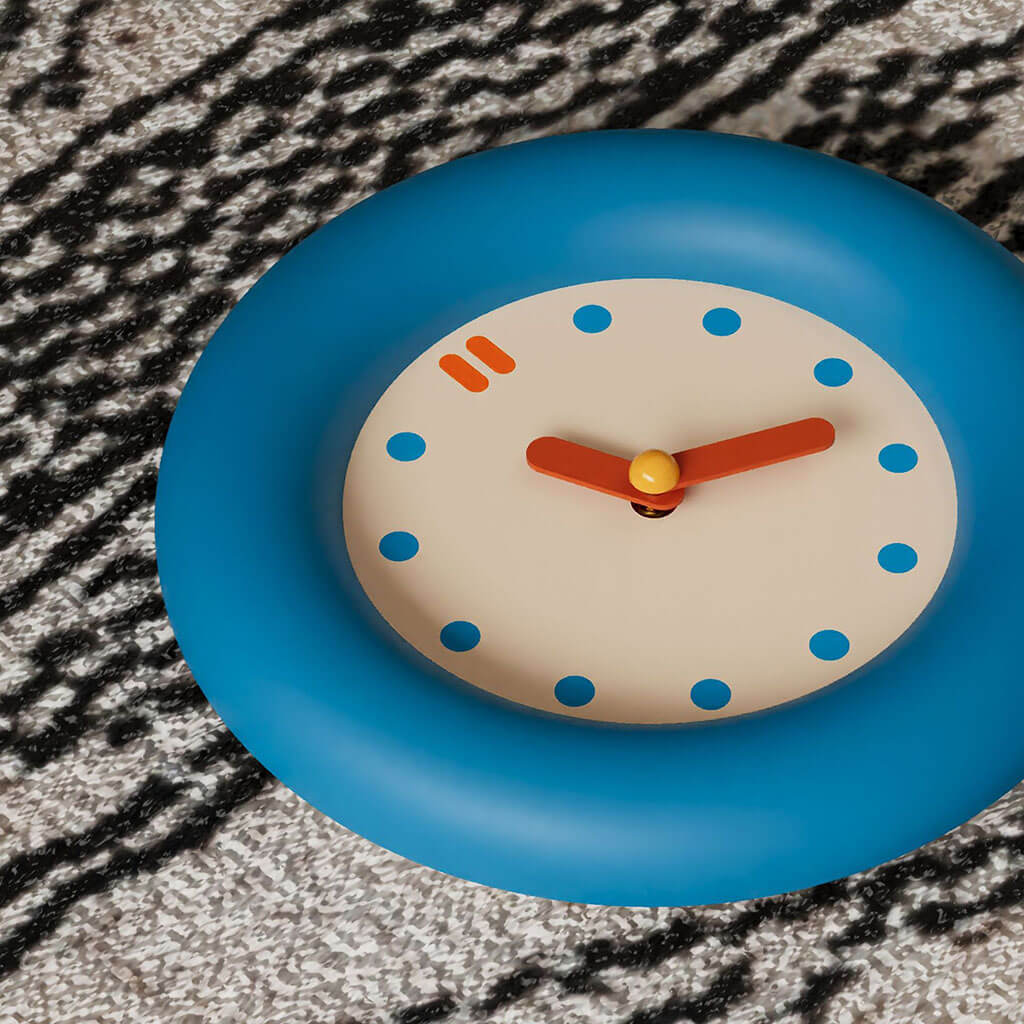 YOUMIKA  -  Kidrore Modern Blue Round Clock