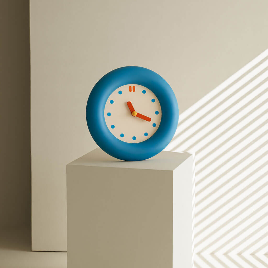 YOUMIKA  -  Kidrore Modern Blue Round Clock