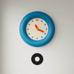 YOUMIKA  -  Kidrore Modern Blue Round Clock