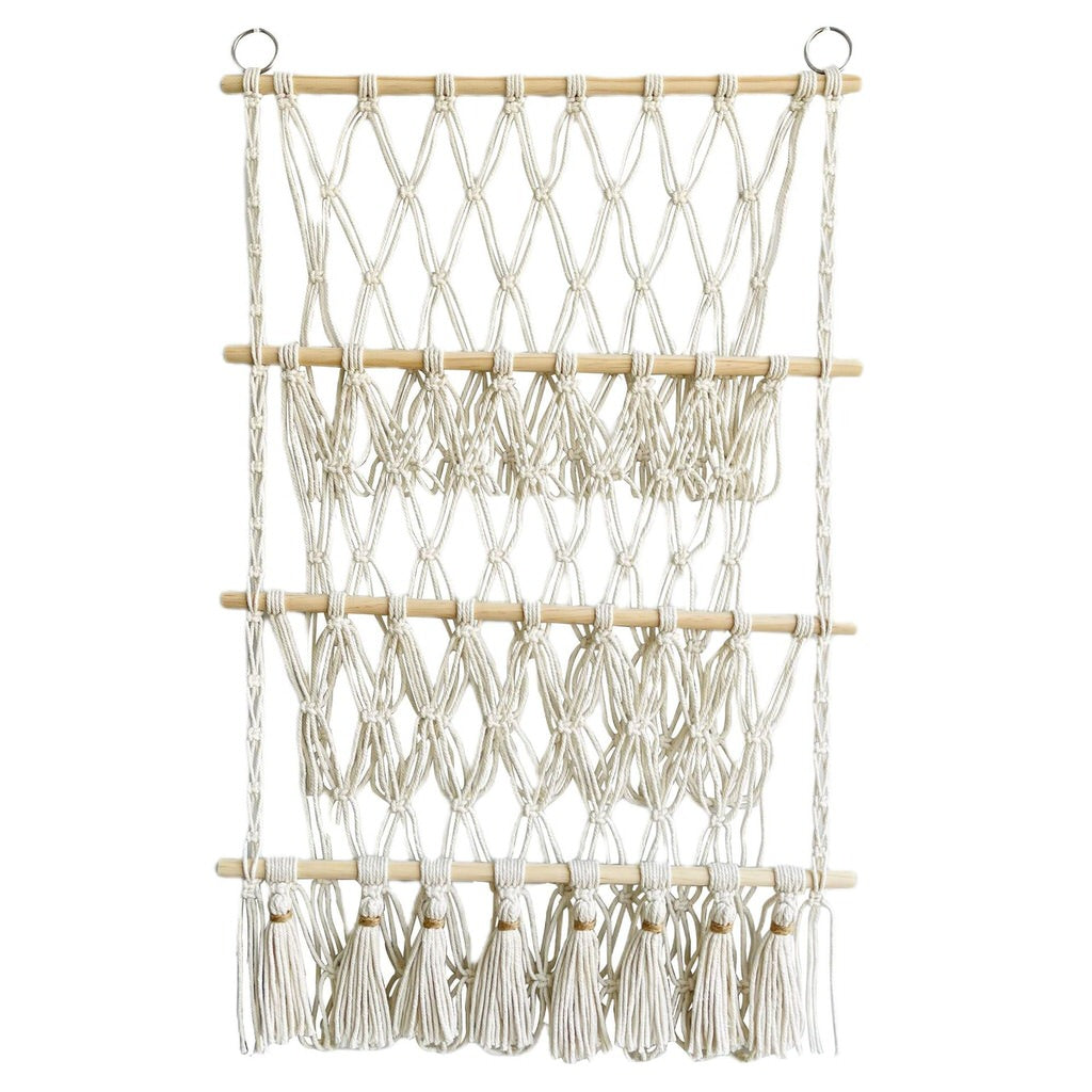 YOUMIKA  -  Macrame Wall Hanging Toy Storage Net