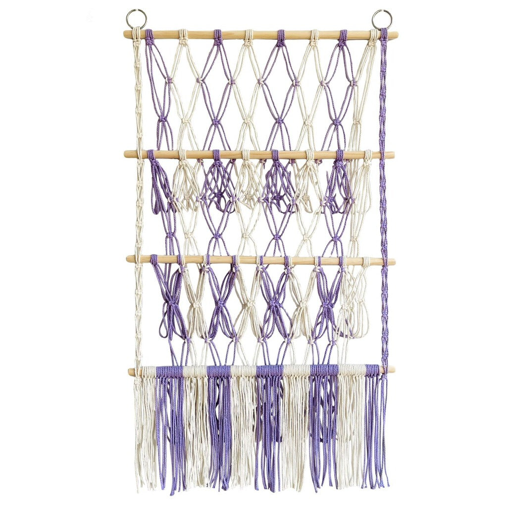 YOUMIKA  -  Macrame Wall Hanging Toy Storage Net