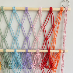 YOUMIKA  -  Macrame Wall Hanging Toy Storage Net