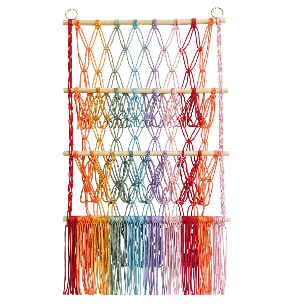 YOUMIKA  -  Macrame Wall Hanging Toy Storage Net