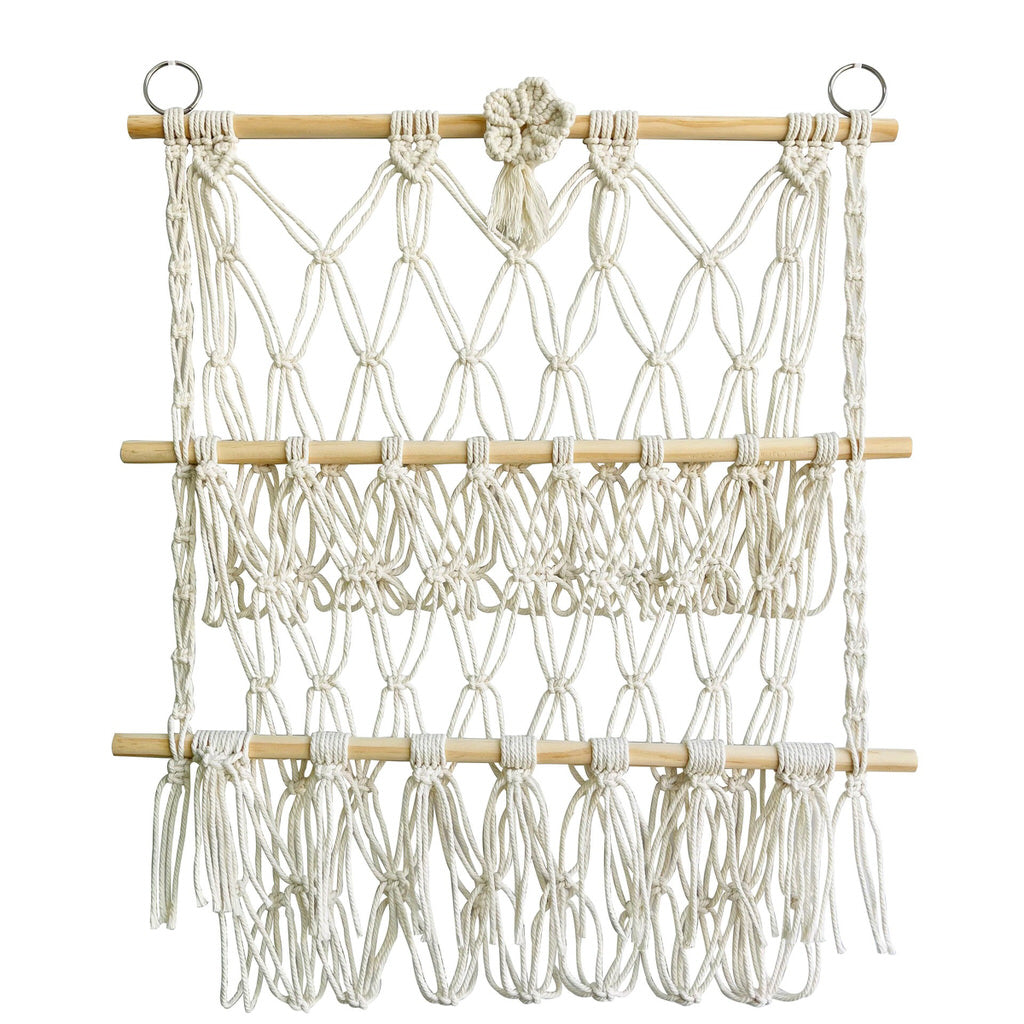 YOUMIKA  -  Macrame Wall Hanging Toy Storage Net