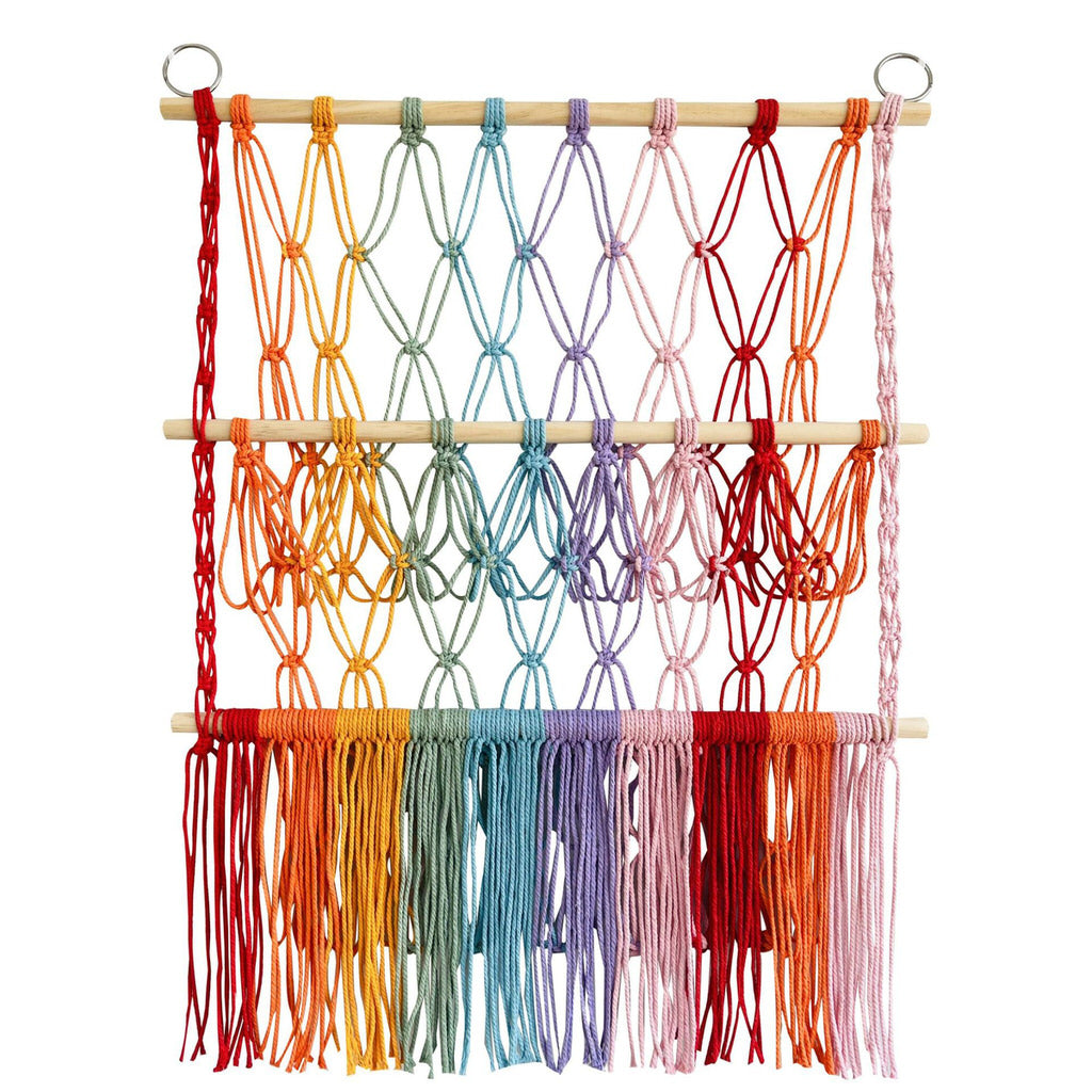 YOUMIKA  -  Macrame Wall Hanging Toy Storage Net