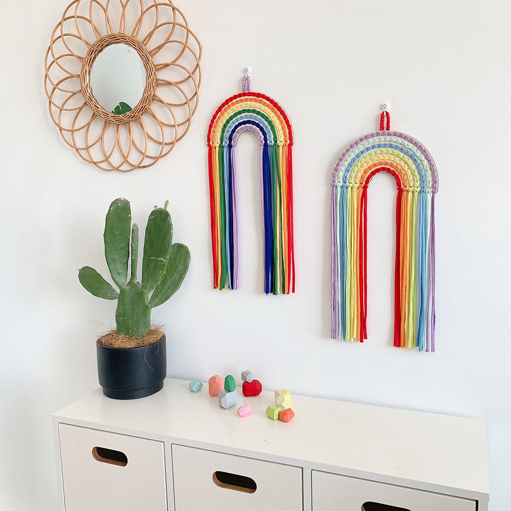 YOUMIKA  -  Rainbow Wall Hanging Hairpin Storage